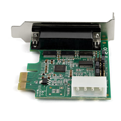 StarTech.com 4-port PCI Express RS232 Serial Adapter Card - PCIe RS232 Serial Host Controller Card - PCIe to Serial DB9 - 16950 UART - Low Profile Expansion Card - Windows/Linux StarTech.com 4-port PCI Express RS232 Serial Adapter Card - PCIe RS232 Serial Host Controller Card - PCIe to Serial DB9 - 16950 UART - Low Profile Expansion Card - Windows/Linux
